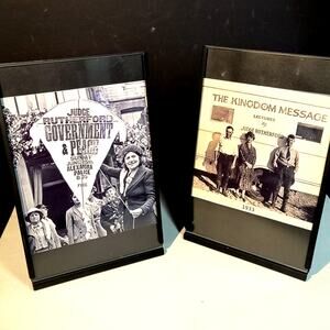 1150.  Picture Frames Two Minimalist Metal and Glass